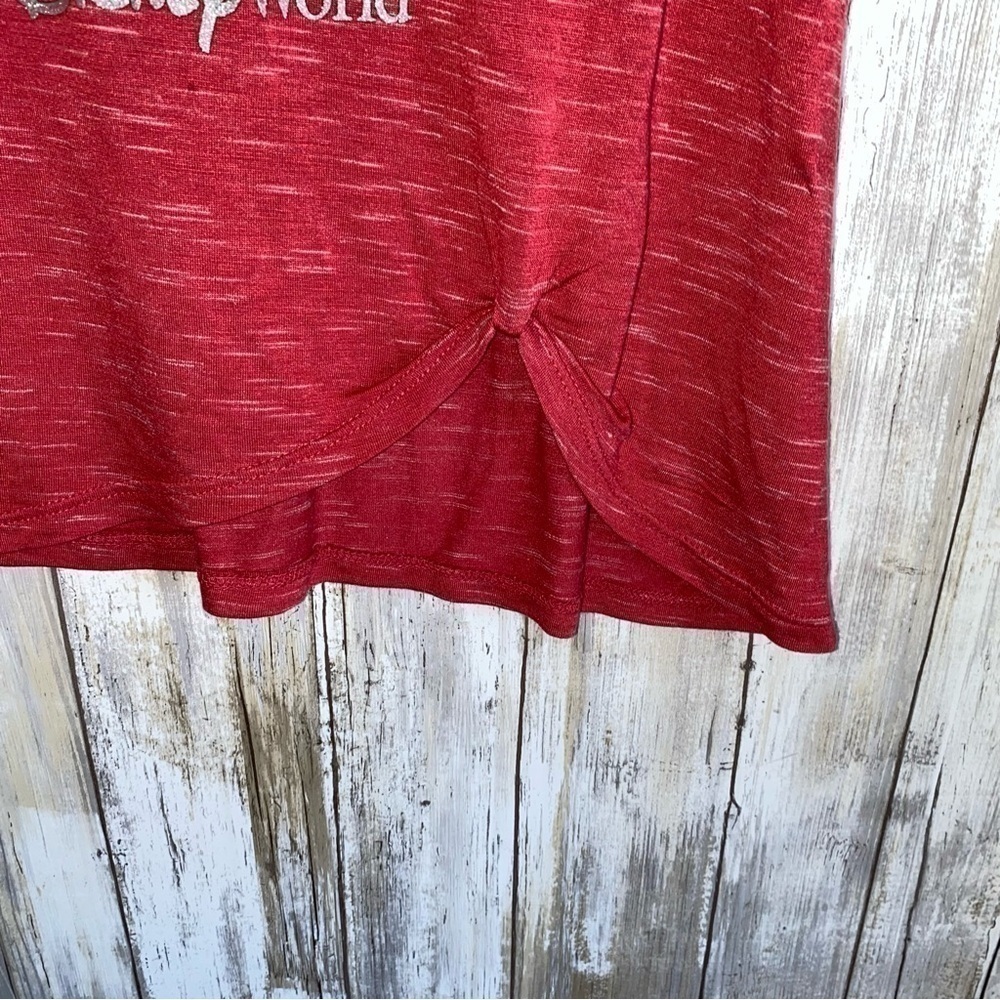 NWT Disney Red Glitter Mickey Outline Tank - Picture 3 of 5